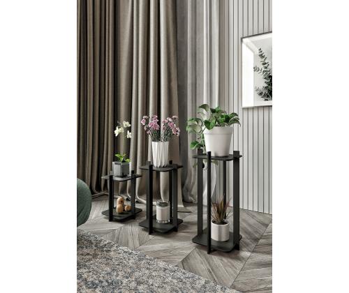 Flower Desk Square - Black