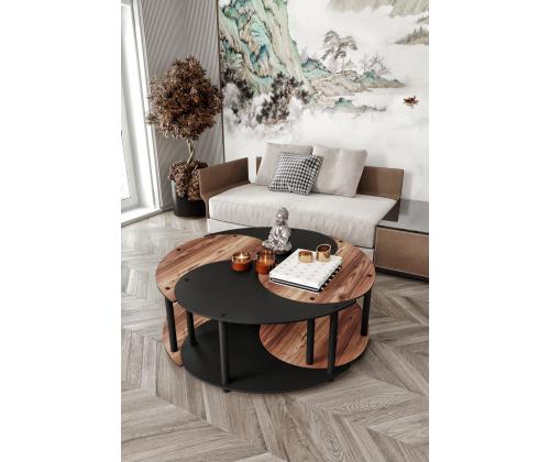 Kohvilaud Yi Yang4L 70 - Walnut, Black