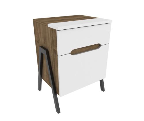 Neva - Walnut, White