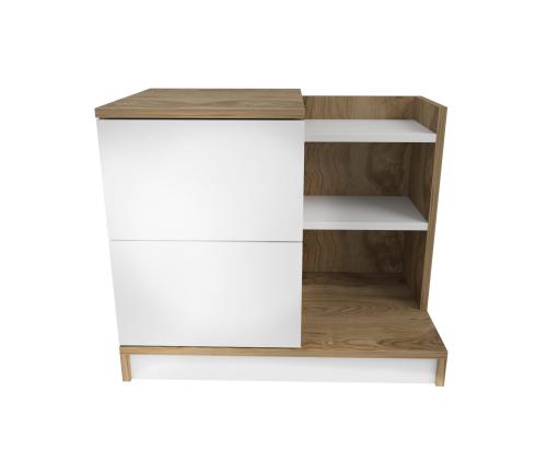 Rena - White, Walnut