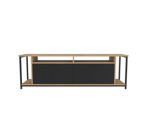 TV laud Omar - Oak, Black