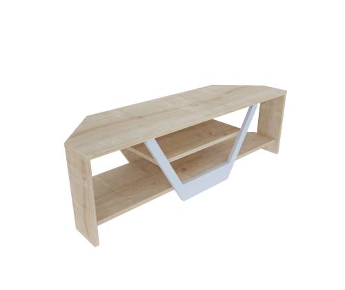 TV laud Sares - Oak, White