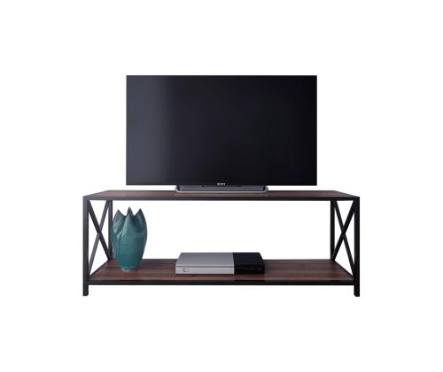 TV laud Xena - Black, Walnut