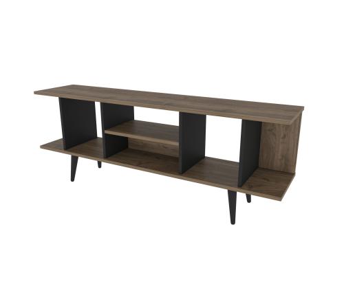 TV laud Akya - Walnut, Black