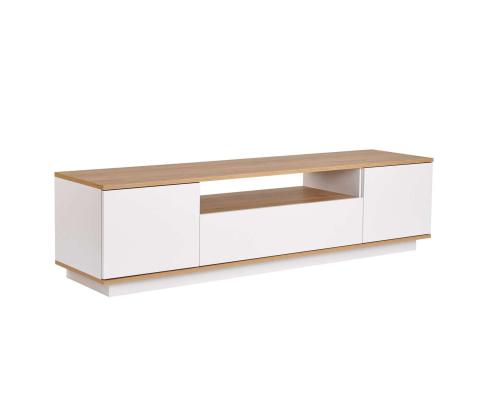 TV laud Veramont - White, Cadiz Oak