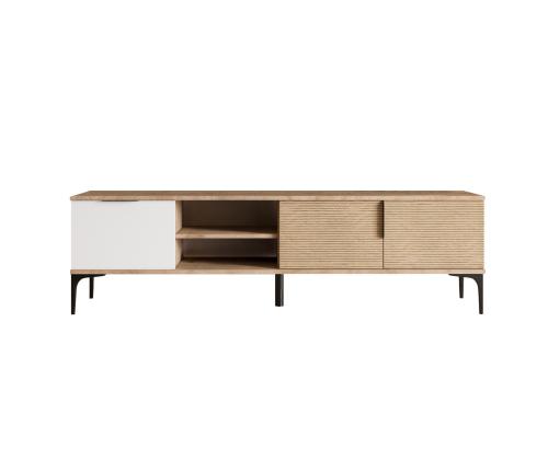 TV laud Tarz - White, Oak