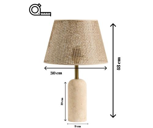 Laud Hasır Sapkalı Traverten