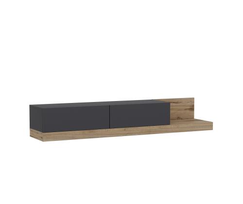 TV laud Majör - Anthracite, Walnut