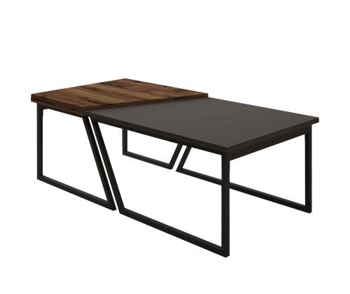 Kohvilaud Verona P0024623 - Anthracite, Rustic Walnut
