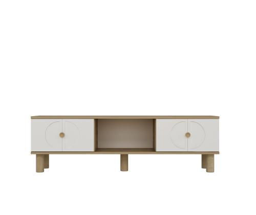 TV laud Inci Bohem - Sapphıre Oak, White