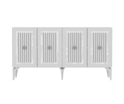 Nora - White, Silver