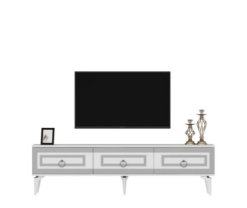 TV laud Karya - White, Silver