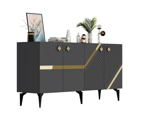 Iris - Anthracite, Gold