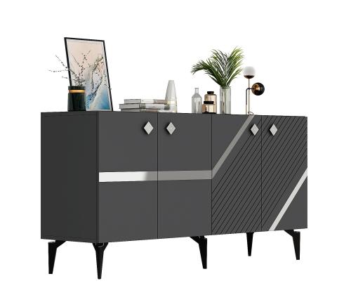 Iris - Anthracite, Silver