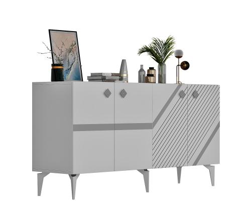 Iris - White, Silver