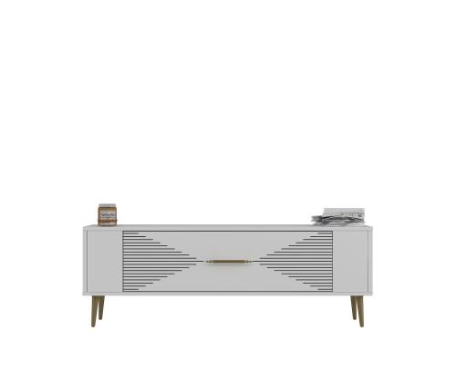 TV laud Retrol1 - White, Gold
