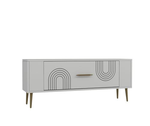 TV laud Retrol2 - White, Gold