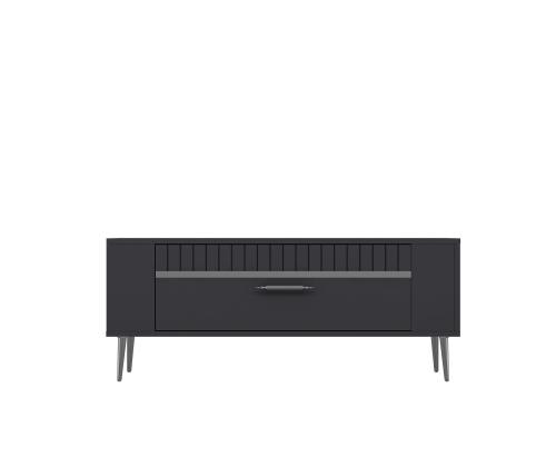 TV laud Retrolp1 - Anthracite, Silver