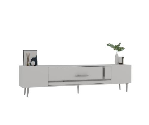 TV laud Dekop1 - White, Silver