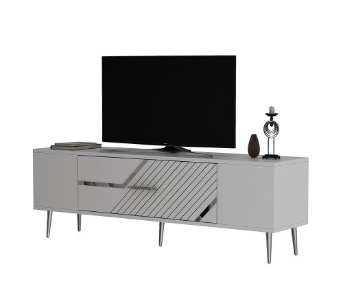 TV laud Dekolp5 - White, Silver