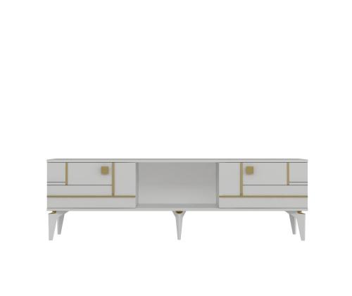 TV laud Madera - White, Gold