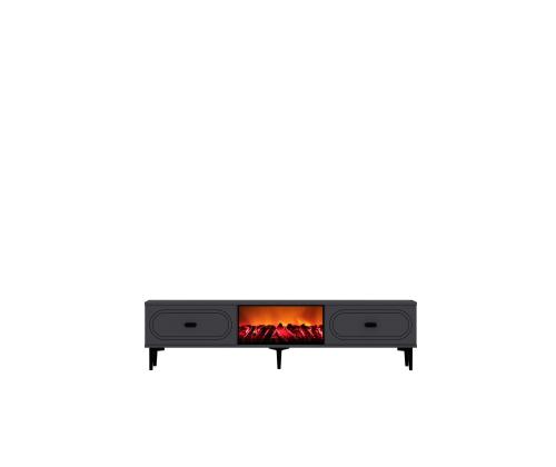 TV laud Weny Bohem Fireplace - Anthracite