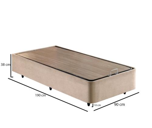 Ela Single - Light Brown (90 x 190)