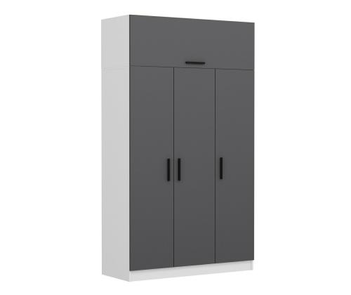 Minar 3 Kapak 2 Çekmece 235 - White, Anthracite
