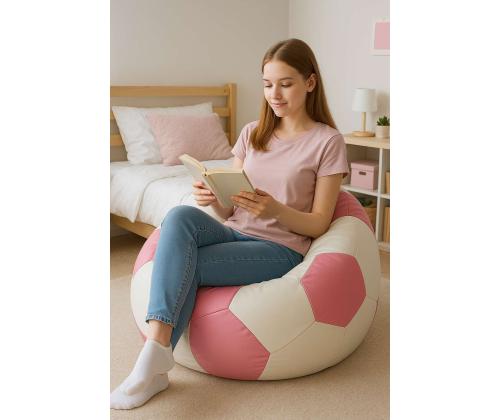 Football Big - White, Pink