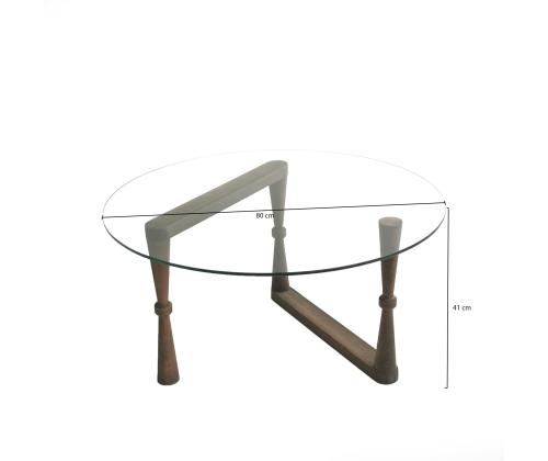 Kohvilaud Yuvarlak Cam Orta Sehpa S301