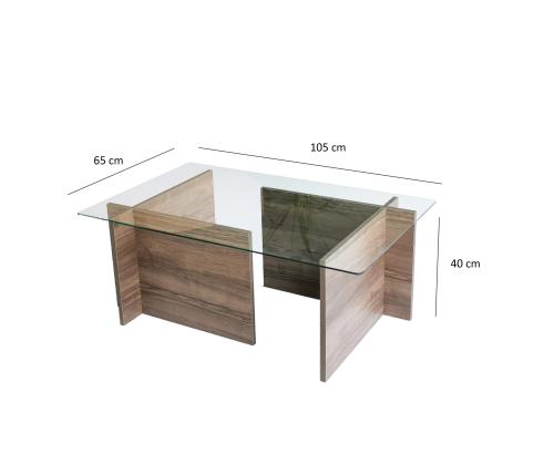 Kohvilaud New Escape - Walnut