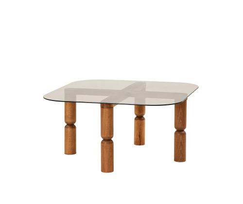 Kohvilaud Kei - Walnut, Bronze