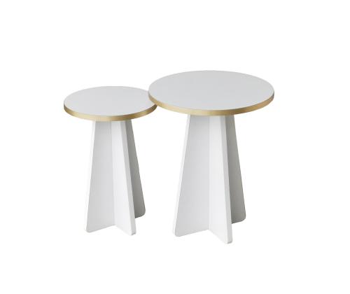 Kohvilaud Mushroom 2 - Gold, White