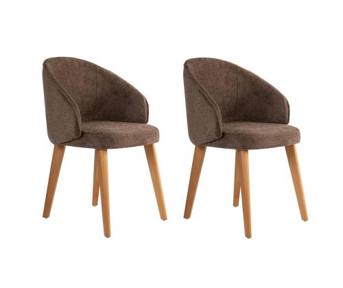 Mööblikomplekt toolid Bentley - Brown, Dark Oak