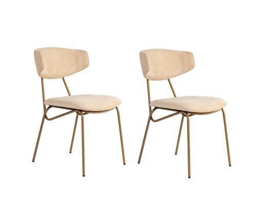 Mööblikomplekt toolid Nancy - Beige, Gold