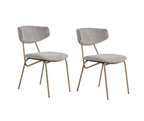 Mööblikomplekt toolid Nancy - Grey, Gold