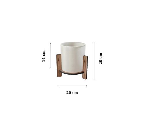 Laud Pine Table Lamp - Walnut