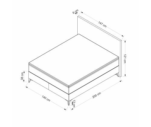 Abella 140 x 200 - Grey