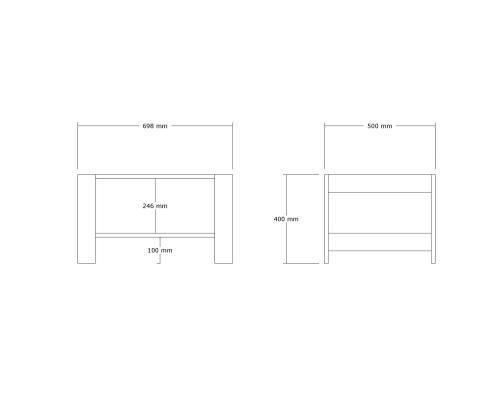 Kohvilaud Herb - Walnut