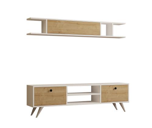 TV laud Italo - White, Pine