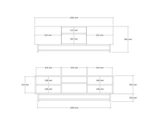 TV laud Wood - Walnut