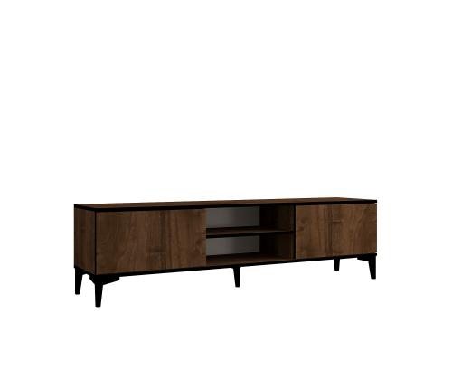 TV laud Erem - Walnut, Black