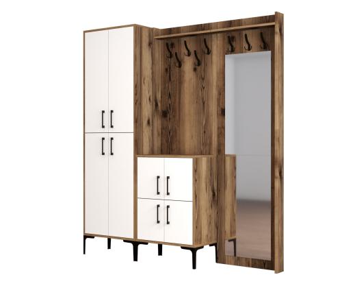 Berlin ABC - Walnut, White