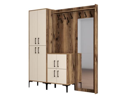 Berlin ABC - Walnut, Cream