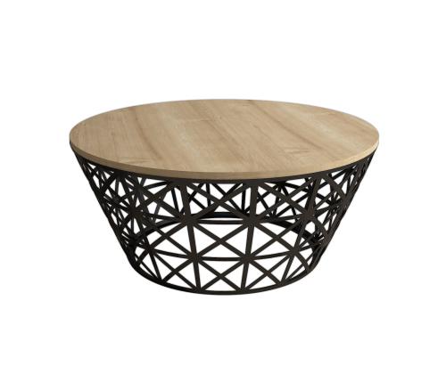 Kohvilaud Stil Metal Ferforje - Oak