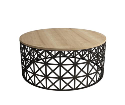 Kohvilaud Selin Metal Ferforje - Oak