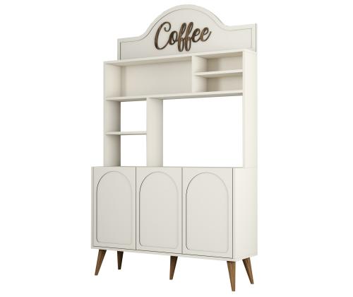 Kohvilaud Lyon 120 - Cream, Walnut