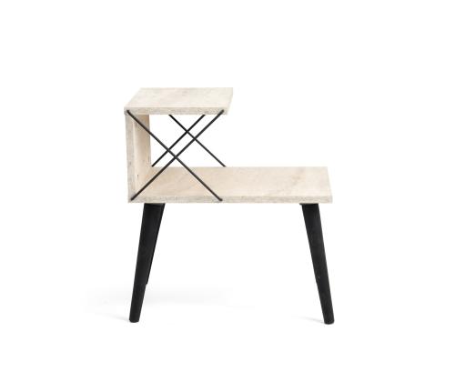 Cross - Black, Travertine