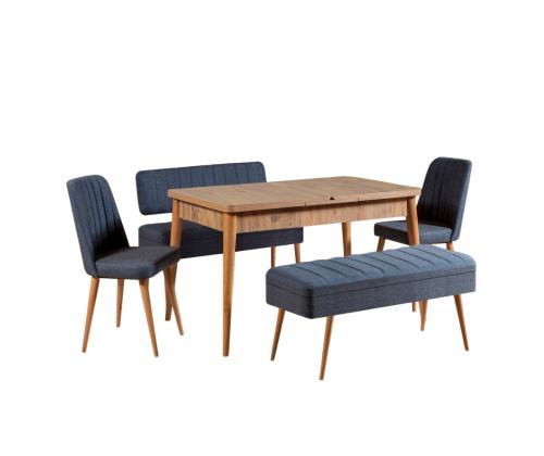 Mööblikomplekt toolid Vina 1048 - 4 - Atlantic, Dark Blue
