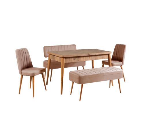 Mööblikomplekt toolid Vina 0900 - 4 - Atlantic, Stone